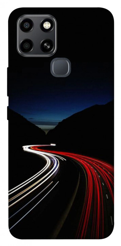 Чехол itsPrint Красно-белая дорога для Infinix Smart 6, авто, купить оптом с доставкой