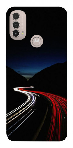 Чохол itsPrint Червоно-біла дорога для Motorola Moto E40