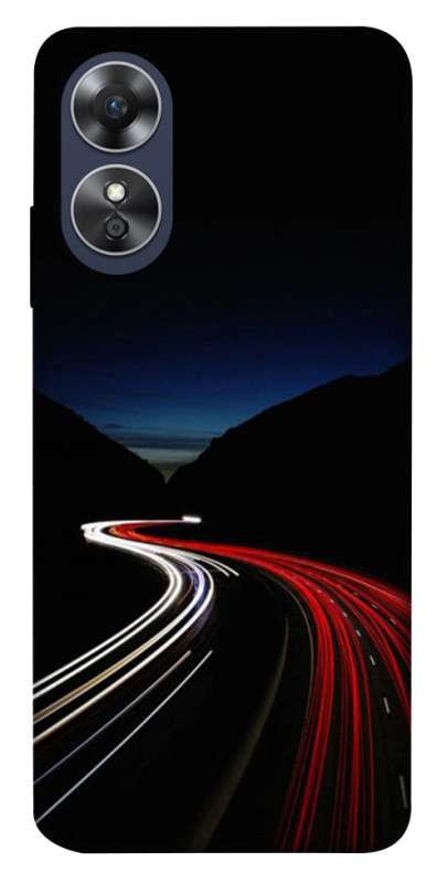 Чехол itsPrint Красно-белая дорога для Oppo A17, авто, купить оптом с доставкой