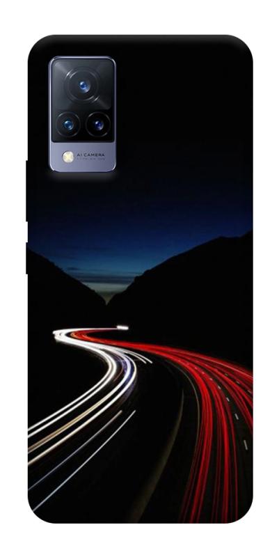 Чохол itsPrint Червоно-біла дорога для Vivo V21, авто, купити оптом з доставкою