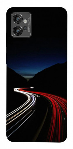 Чехол itsPrint Красно-белая дорога для Motorola Moto G32