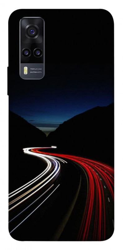Чехол itsPrint Красно-белая дорога для Vivo Y31, авто, купить оптом с доставкой