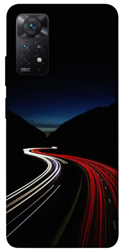Чехол itsPrint Красно-белая дорога для Xiaomi Redmi Note 11 Pro 4G/5G, авто, купить оптом с доставкой