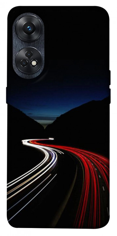 Чехол itsPrint Красно-белая дорога для Oppo Reno 8 T 4G, авто, купить оптом с доставкой