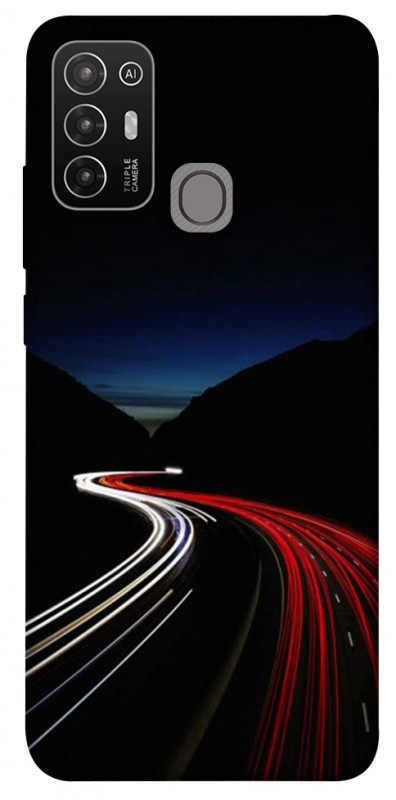 Чехол itsPrint Красно-белая дорога для ZTE Blade A52, авто, купить оптом с доставкой