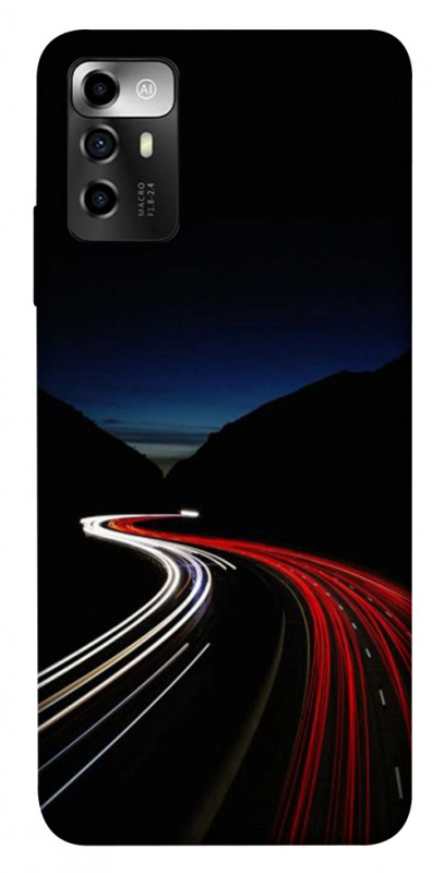 Чехол itsPrint Красно-белая дорога для ZTE Blade A72, авто, купить оптом с доставкой