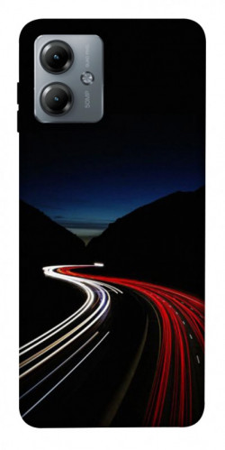 Чохол itsPrint Червоно-біла дорога для Motorola Moto G14