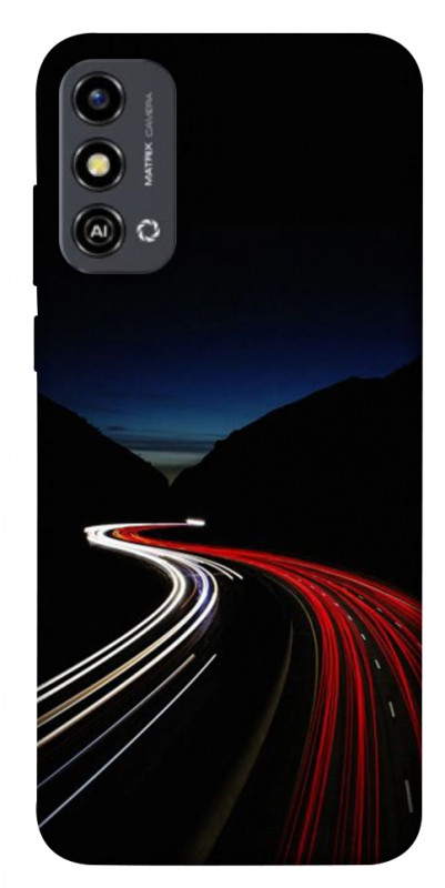 Чехол itsPrint Красно-белая дорога для ZTE Blade A53, авто, купить оптом с доставкой