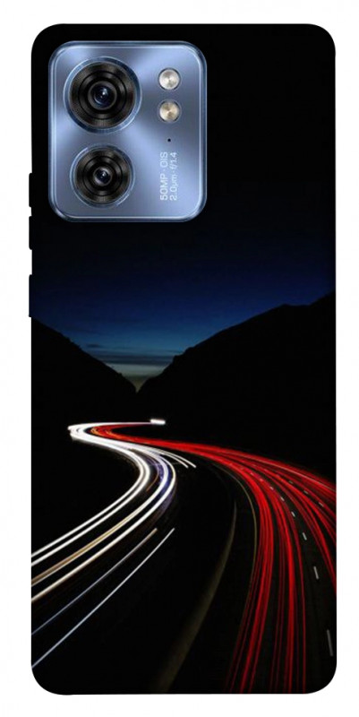 Чехол itsPrint Красно-белая дорога для Motorola Edge 40, авто, купить оптом с доставкой