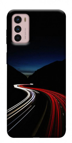 Чехол itsPrint Красно-белая дорога для Motorola Moto G42