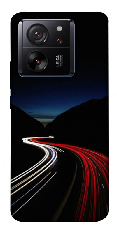 Чехол itsPrint Красно-белая дорога для Xiaomi 13T, авто, купить оптом с доставкой