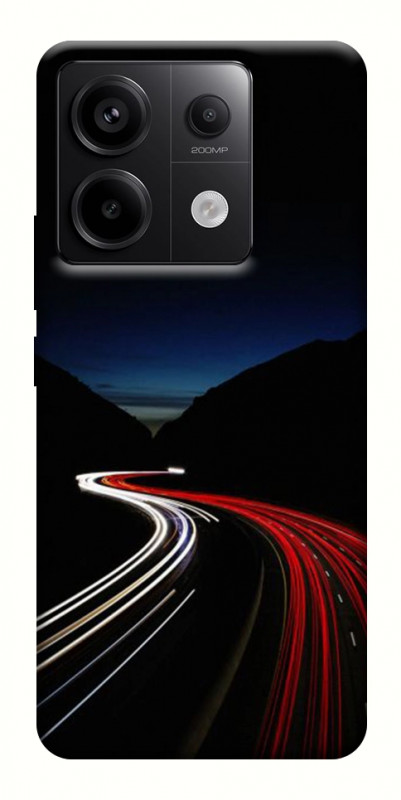 Чехол itsPrint Красно-белая дорога для Xiaomi Redmi Note 13 Pro 4G, авто, купить оптом с доставкой