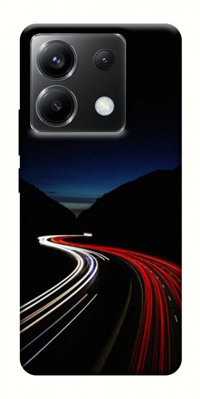 Чехол itsPrint Красно-белая дорога для Xiaomi Poco X6, авто, купить оптом с доставкой