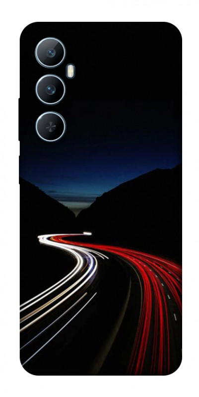 Чехол itsPrint Красно-белая дорога для Realme C65 4G, авто, купить оптом с доставкой