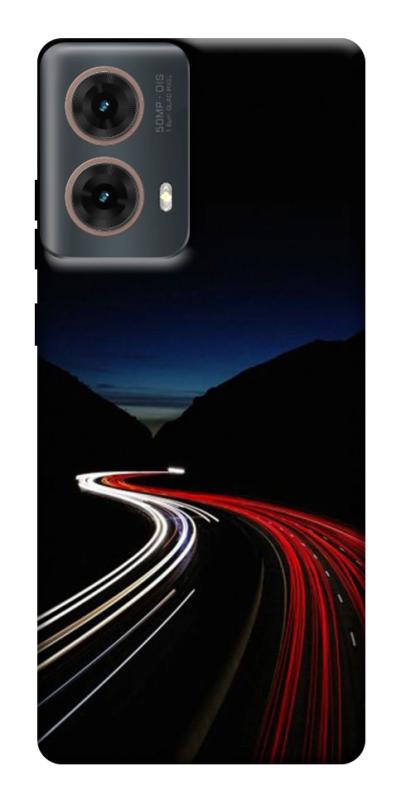 Чехол itsPrint Красно-белая дорога для Motorola Moto G85, авто, купить оптом с доставкой
