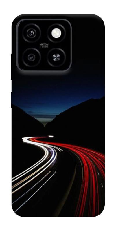Чехол itsPrint Красно-белая дорога для ZTE Blade A55 4G, авто, купить оптом с доставкой