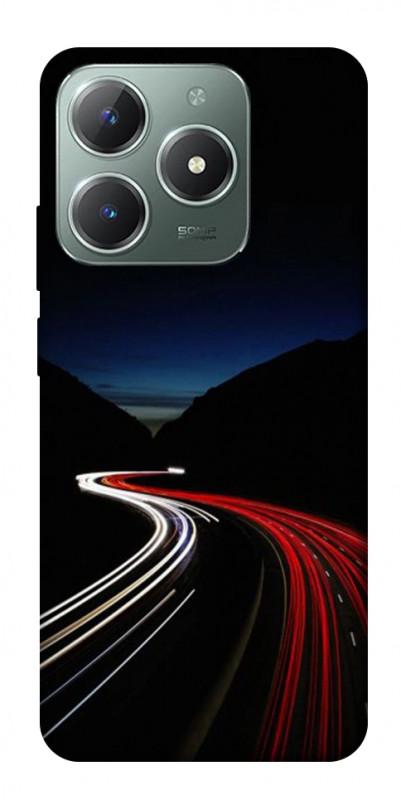 Чехол itsPrint Красно-белая дорога для Realme C61 4G, авто, купить оптом с доставкой