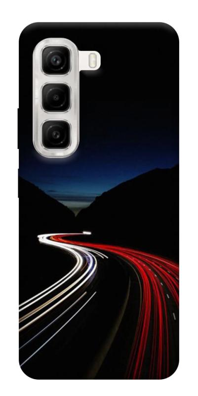 Чехол itsPrint Красно-белая дорога для Infinix Hot 50 4G, авто, купить оптом с доставкой