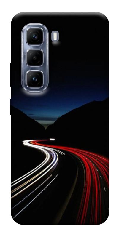 Чехол itsPrint Красно-белая дорога для Infinix Hot 50 Pro, авто, купить оптом с доставкой