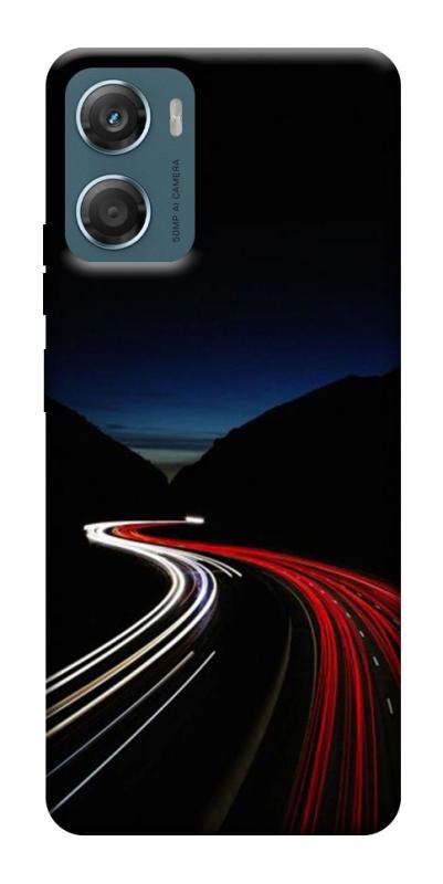 Чехол itsPrint Красно-белая дорога для Motorola Moto G06, авто, купить оптом с доставкой