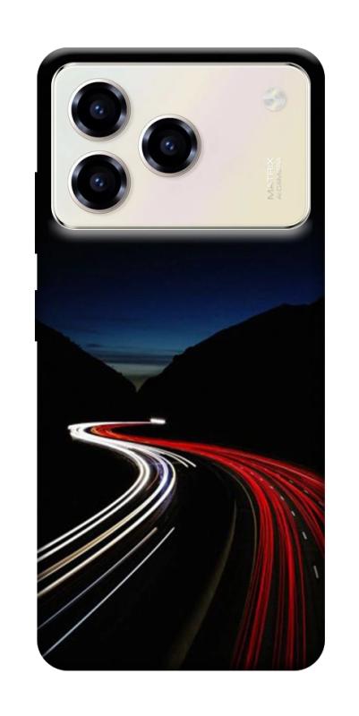 Чехол itsPrint Красно-белая дорога для ZTE Blade A76, авто, купить оптом с доставкой