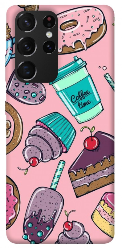 Чехол itsPrint Coffee time для Samsung Galaxy S21 Ultra, еда, купить оптом с доставкой
