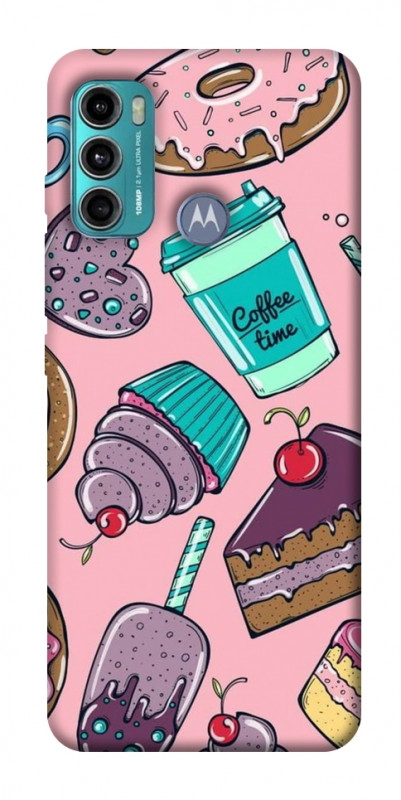Чохол itsPrint Coffee time для Motorola Moto G60, їжа, купити оптом з доставкою