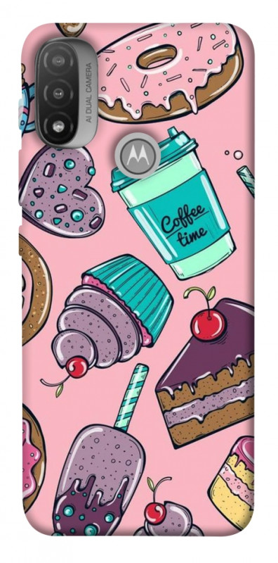 Чехол itsPrint Coffee time для Motorola Moto E20, еда, купить оптом с доставкой