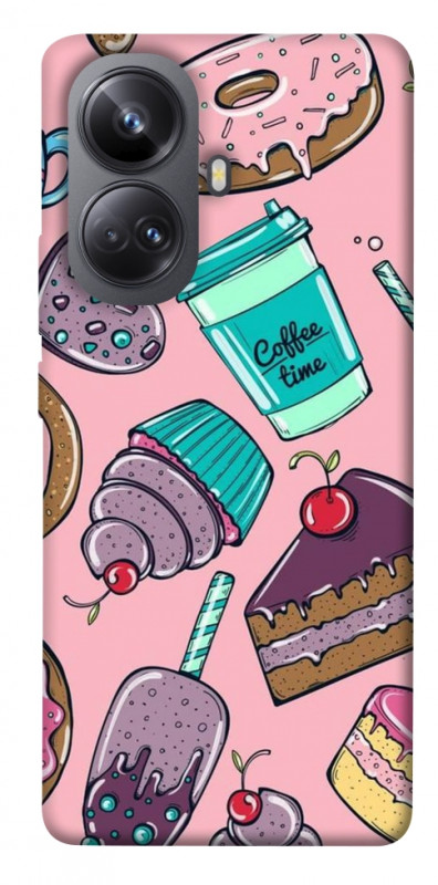 Чехол itsPrint Coffee time для Realme 10 Pro+, еда, купить оптом с доставкой