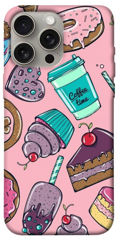 Чехол itsPrint Coffee time для Apple iPhone 15 Pro Max (6.7"), еда, купить оптом с доставкой