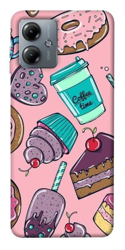 Чехол itsPrint Coffee time для Motorola Moto G14, еда, купить оптом с доставкой