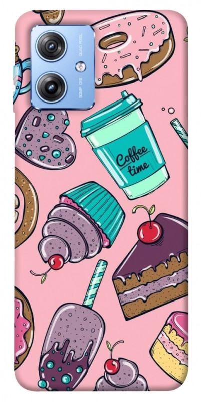 Чохол itsPrint Coffee time для Motorola Moto G84, їжа, купити оптом з доставкою