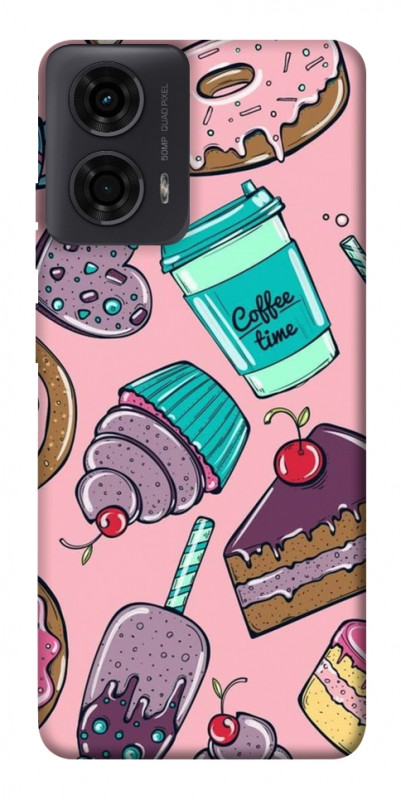 Чехол itsPrint Coffee time для Motorola Moto G24, еда, купить оптом с доставкой