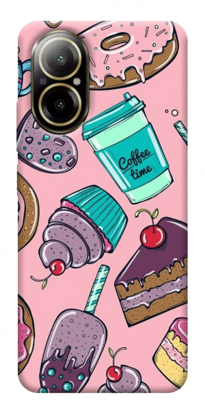 Чехол itsPrint Coffee time для Realme C67 4G, еда, купить оптом с доставкой