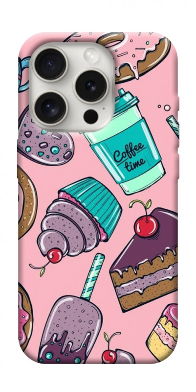 Чехол itsPrint Coffee time для Apple iPhone 16 Pro Max (6.9"), еда, купить оптом с доставкой