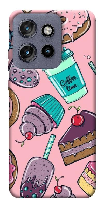 Чехол itsPrint Coffee time для Motorola Edge 50 Neo, еда, купить оптом с доставкой