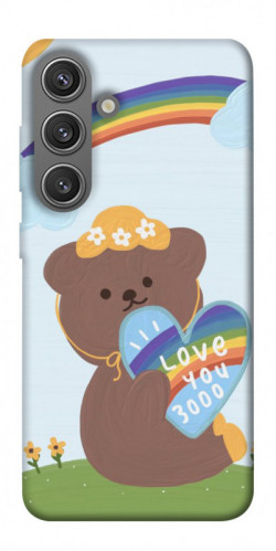 Чехол itsPrint Мишка с сердцем для Samsung Galaxy S24+