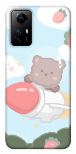 Чехол itsPrint Мишка на ракете для Xiaomi Redmi Note 12S