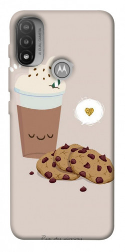 Чехол itsPrint Кофе с печеньем для Motorola Moto E20
