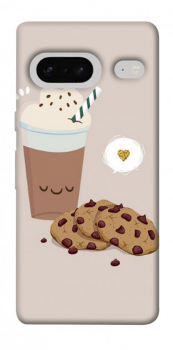 Чехол itsPrint Кофе с печеньем для Google Pixel 7
