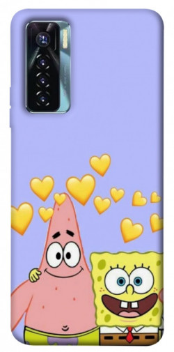 Чехол itsPrint Боб и Патрик для TECNO Camon 17 Pro