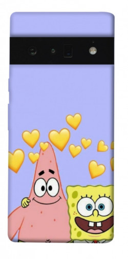 Чехол itsPrint Боб и Патрик для Google Pixel 6 Pro