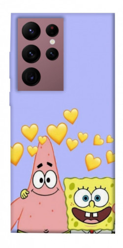 Чехол itsPrint Боб и Патрик для Samsung Galaxy S22 Ultra