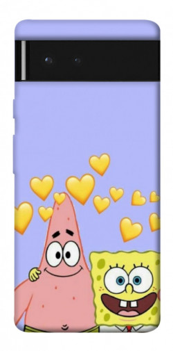 Чехол itsPrint Боб и Патрик для Google Pixel 6