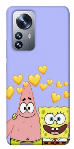 Чехол itsPrint Боб и Патрик для Xiaomi 12 / 12X