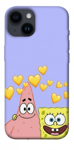 Чехол itsPrint Боб и Патрик для Apple iPhone 14 (6.1")