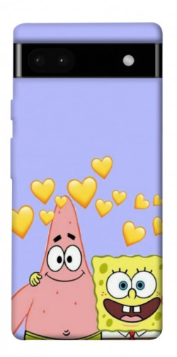 Чехол itsPrint Боб и Патрик для Google Pixel 6a