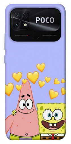 Чехол itsPrint Боб и Патрик для Xiaomi Poco C40