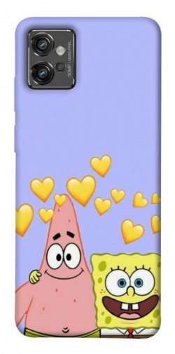 Чехол itsPrint Боб и Патрик для Motorola Moto G32