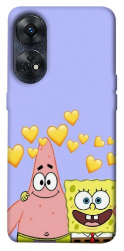 Чехол itsPrint Боб и Патрик для Oppo Reno 8 T 4G